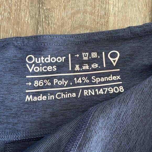 Outdoor Voices Navy Blue Full Length Legging - Size: Small - Picture 6 of 7